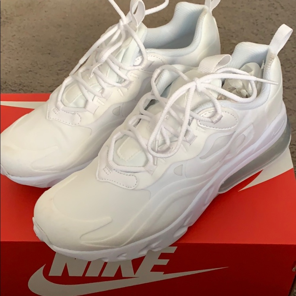 NWT Nike 270 React (All White)